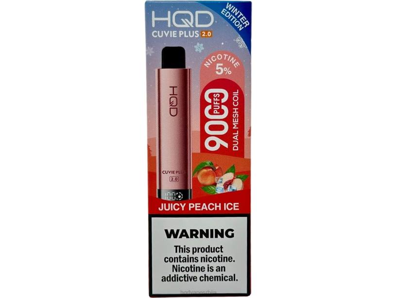 HQD CUVIE PLUS 2.0 (зимско издање) сочне брескве леда HPD vape cena 20Z2204