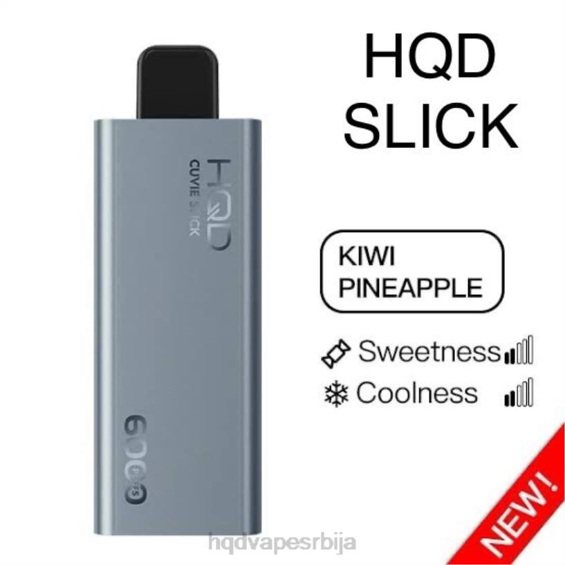 HQD CUVIE SLICK 6000 пуффс слатки ананас од кивија HPD vape benutzen 20Z223
