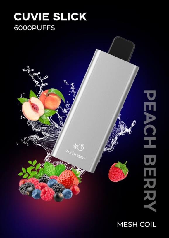 HQD CUVIE SLICK 6000 пуффс глатка бобица брескве HPD vape store 20Z226
