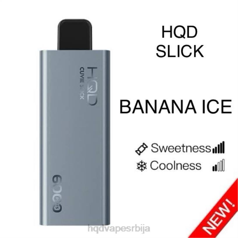 HQD CUVIE SLICK 6000 пуффс глатки лед од банане buy HPD vape 20Z220